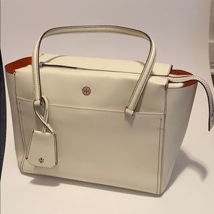Tory Burch white tote bag